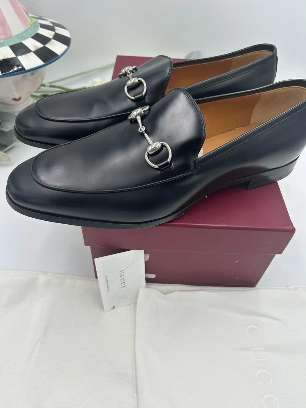 Men's Gucci horse bit leather loafer size 10.5 fits 11.5 US made in Italy